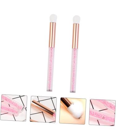 Baluue 2pcs Nose Brush Eyeshadow Brush Makeup Eyeshadow Lady Parts Eye Makeup Accessory Aluminum Tube Pink - Buy Online on SooperMarket.com