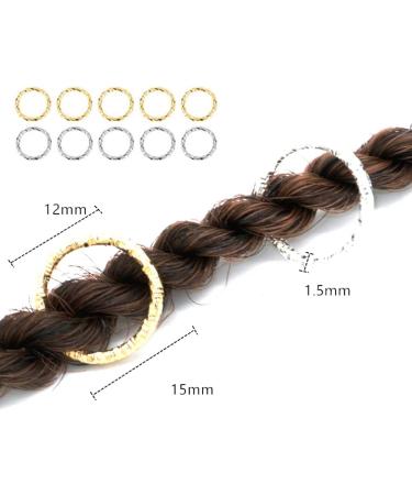 Hair Rings 110 Pieces Hair Jewellery Rings Dreadlock Accessories Hair Rings Spiral Dreadlocks Hair Braid Rings Hair Braid Rings Dreadlocks Aluminum Dread Locks Hair Beads Hair Decor - Buy Online on SooperMarket.com