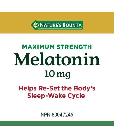 Nature's Bounty Melatonin 10mg 120 Count Value Size Helps Reset Body's Sleep-Wake Cycle Reduce Effects of Jet-lag Reduce Time it Takes to Get to Sleep & Time Release Vitamin B-12 Tablet 1500 mcg - Buy Online on SooperMarket.com