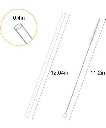 MLKSI 6 Pack Replacement Straws for Stanley 40 oz Tumbler - Reusable Plastic Straws with Cleaning Brush for Stanley Cup and Water Jug - Buy Online on SooperMarket.com