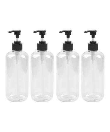 Cenben 4 pieces 500ml soap dispenser made of PET plastic pumping pumping shampoo bottle of empty bottles soap dispenser bottles Hand pump soap foam dispenser transparent household hand soap container