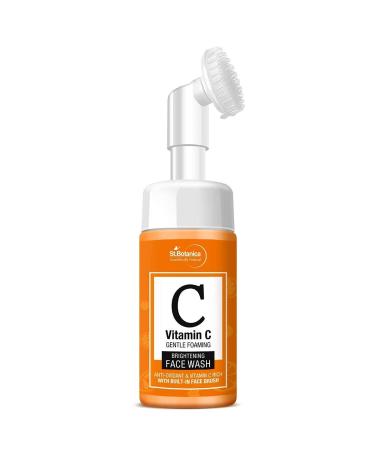 StBotanica Vitamin C Brightening Foaming Face Wash 120ml - With Turmeric & Saffron | Sulphate & Paraben Free | International Shipping - Buy Online on SooperMarket.com