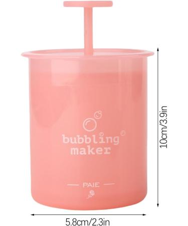 Foam Maker Manual Bubble Foamer Quick Foam | Ergonomic Pump Skincare Facial Cleansing Tool Cleansing Foaming Maker for Women Girls Pink - Buy Online on SooperMarket.com