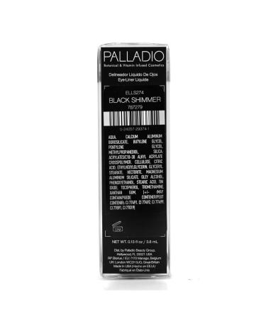 Palladio Liquid Eyeliner - Highly Pigmented, Waterproof, Smear-Proof for Intense Eye Definition in Black Shimmer - Buy Online on SooperMarket.com