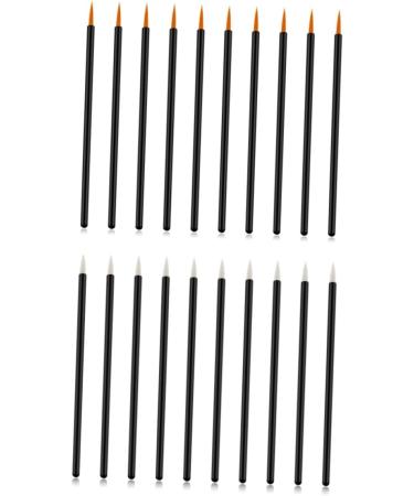 Hemoton 100pcs Eye Makeup Tools Cosmetics Brush 10X0.5X0.5cm White - Buy Online on SooperMarket.com