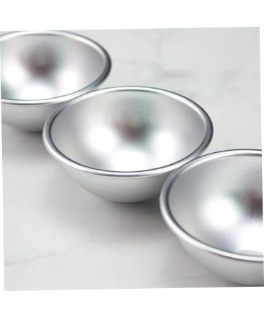 OUNONA 18 Pcs Mold Ball Cake Pans Chocolate Candy Baking Cookie Moulds Mini Dome Cake Tins Muffin Baking Cups Hemisphere Cake Pan Sphere Cake Mould Paper Cup Non Stick 3D Aluminum Alloy Silverx3pcs 8X8X4CMx3pcs - Buy Online on SooperMarket.com