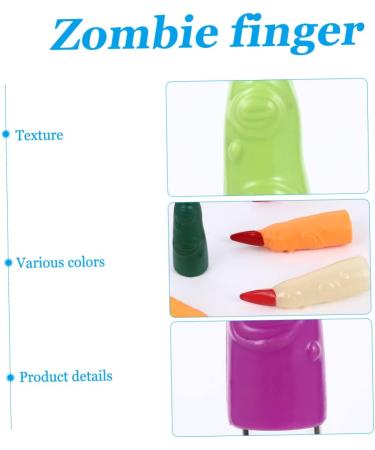 Beavorty 50 pcs fake finger cot Halloween Accessory cosplay finger nails scary witches nails fake zombie fingers scary fingers claw Vampire Costume nails prom props decorate plastic make up - Buy Online on SooperMarket.com