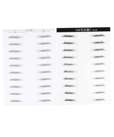 Mikinona Eyebrow Stickers 2 Pairs Makeup Stencil Waterproof Makeup Eyebrow Sticker Brow Tatoo Supplies 6d The Lazy Disposable