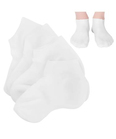 Moisturizing socks 2 pairs of moisturizing peeling socks Elastic anti-cracking footcare socks Spa socks overnight moisturizing socks for dry (M (36-38)))