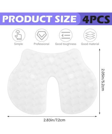 UPIQNG 4 Pcs Shot Pain Reducer Reusable Pain Relief Sheet Hurt Blocker Plastic Immunization Shooting Assist Shot Pain Blocks for Adults Kids White - Buy Online on SooperMarket.com