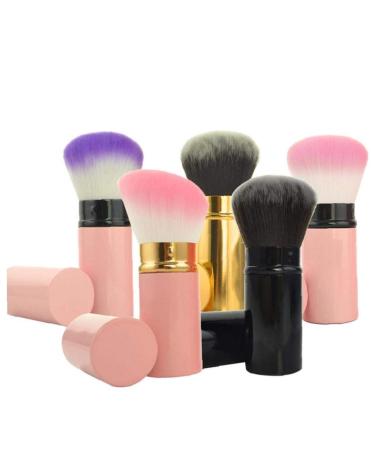 Retractable Foundation Blending Brush | Portable Blush Highlighter Brush for Women - Black Makeup Tool - Buy Online on SooperMarket.com