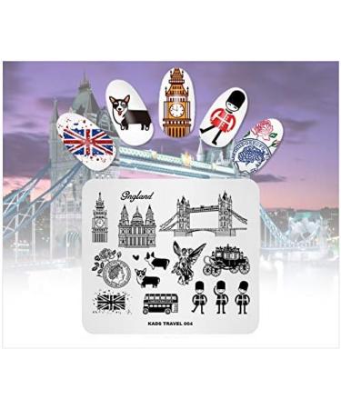 Alexnailart Nail Art Stamping Plate Travel The UK Guard Image Plate Nail Art Tools (TR004) - Buy Online on SooperMarket.com