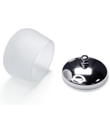 Crystal Glass Nail Art Dappen Dish with Cover - Acrylic Powder Liquid Container for Beauty Art Nails | HJ-NAPB025 - Buy Online on SooperMarket.com