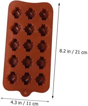 HOMSFOU 6 Pcs Maple Leaf Mold Thanksgiving Fondant Molds Chocolate Thankgiving Cake Mold Fall Candy Ice Jewlery Making Supplies Silicone Baking Mold Fudge Child Chewing Gum Silica Gel - Buy Online on SooperMarket.com