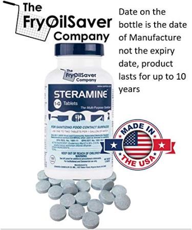 Quaternary Sanitizing Tablets 150 ct. Bottle | Kills E-Coli, HIV, Listeria | Food Contact Surface Sanitizer | Includes 15 QT-10 Test Strips - Buy Online on SooperMarket.com
