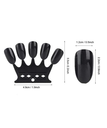 Nail Art Tips - 10pcs Black Nail Sticks Display for Polish & Gel - Perfect Manicure Practice Tool - Buy Online on SooperMarket.com