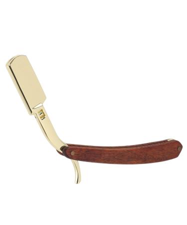 Ergonomic Vintage Beard Razor Stand for Men | Solid Wood & Stainless Steel Holder | Perfect Barber Shop Accessory - Buy Online on SooperMarket.com