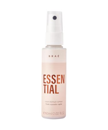 B R A Hair Spray Women Essential Repair 2.02 Fl Oz. Oils Coconut & Monoi Blackberry Apricot. 5 Benefits Hair Spray Protection Repair Hydration Shine and Reconstruction All 2.02 Fl Oz (Pack of 1)