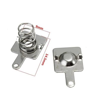 10 Pairs Silver Battery Spring Contact Plates - Replacement for AA AAA Batteries | 14.5x9mm Compression Springs - Buy Online on SooperMarket.com