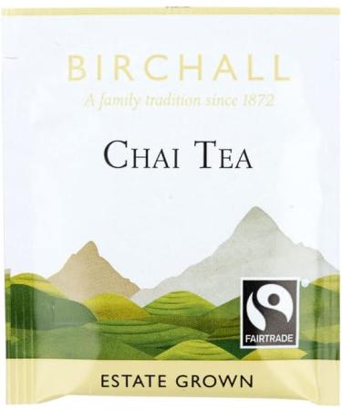 Birchall Tea Bags Virunga Chai Discover the Bold and Exotic Taste of Virunga Chai Tea 6 Boxes of 25 Enveloped Plant-Based Tea Bags - Buy Online on SooperMarket.com
