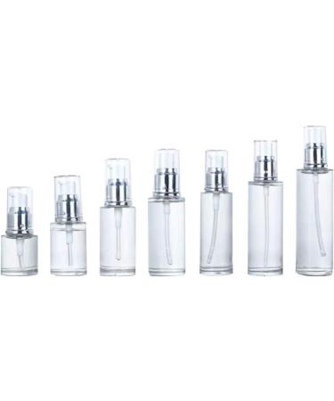 Hemoton 5pcs 20ml Mini Glass Pump Bottles - Refillable Perfume & Essential Oil Dispenser for Travel & Home (Silver) - International Shipping Available - Buy Online on SooperMarket.com