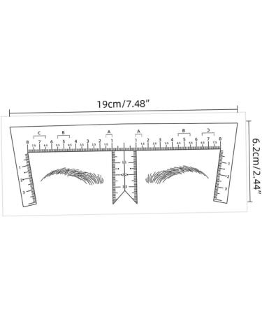 Hemoton 10pcs Tools Stickers Eyebrow Line for Measurement Makeup Eyebrow Mapper Positioning Ruler Disposable - Buy Online on SooperMarket.com