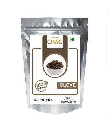 OMC organic Whole Natural Raw Dried Clove Special Laung Hand Selected Spice (100gm Pack)