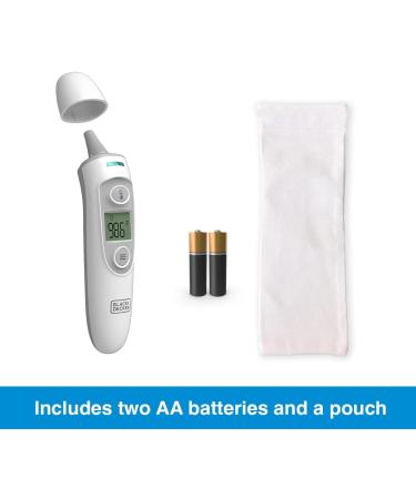 BLACK+DECKER 3-in-1 Infrared Thermometer | Fever Alarm, Forehead/Ear/Object Modes | Fast Response Time, Auto Shutdown | Mute Function for Babies (BDXTMB100) - Buy Online on SooperMarket.com