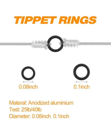 Dr.Fish 50 Pack Stainless Steel Fly Fishing Tippet Rings - 2mm/2.5mm - Lightweight Low Profile for Trout, Salmon, Crappie, Bluegill, Steelhead - Buy Online on SooperMarket.com