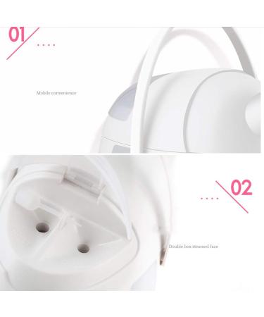 Facial Steamer Nano Ionic Hot and Cold Mist Face Steamer Home Sauna SPA Face Humidifier Atomizer Forblackheads Acne Cleanse Sinuses Skin Care - Buy Online on SooperMarket.com