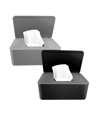 Wet wing box baby box for wet wipes 2PCs toilet paper box wet cloth box with lid damp toilet paper plastic tissue napkin box box wet wipes for at home office