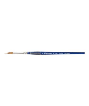 Escoda Optimo Series 1310 Artist Watercolor & Acrylic Short Handle Paint Brush, Pure Kolinsky, Liner, Size 6