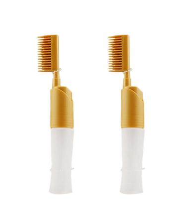 jklashfi 2X Hair Dyeing Comb Hair Dyeing Brush with Bottle DIY Combing Salon Dyeing Baking Oil Brush Hair Dye Tool