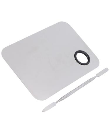 Metal Mixing Palette with Spatula Professional Makeup Artist Stainless Steel Beauty Makeup Master