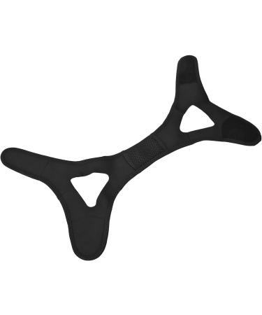 Anti Snoring Chin Strap Black - Comfortable Elastic Head Band for All Night Use - Buy Online on SooperMarket.com