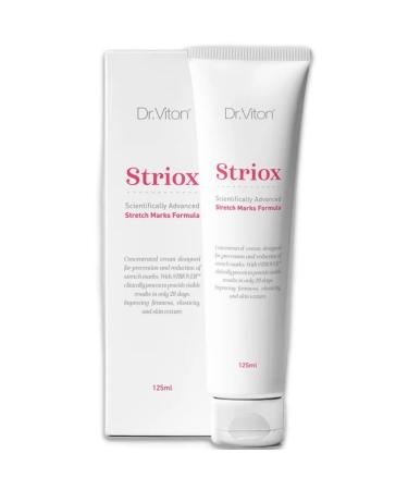 STRIOX Scientifically Advanced Stretch Marks Cream 4.23 Fl. Oz. (125 ml) Reduces the Appearance of Stretch Marks and Prevents the Creation of New Stretch Marks