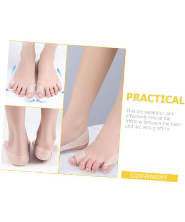 4pcs Big Toe Splitter Tools for Hallux Valgus - Foot Care Kit for Crooked Toe Alignment & Pain Relief - Transparent, 23.5x2.3cm - Buy Online on SooperMarket.com