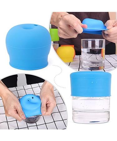 Silicone Sippy Straw Cup Lids for Toddlers - Pack of 5 with Drinking Straws - Reusable & Spill-proof - Fits Tumblers, Yeti, Mason Jars - Multicolor 5 Count - Buy Online on SooperMarket.com