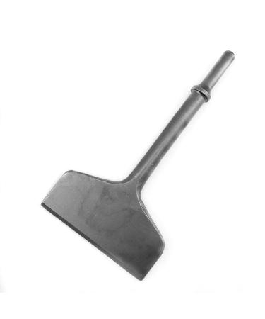 SPKLINE 4 Inch Wide Pneumatic Chisel Bit, 0.401 Inch Shank Air Chisel Bit for Pneumatic Air Hammer, Tile & Thinset Scaling Chisel, Wall and Floor Scraper, Tile Removal Bit (4 X 7.5)