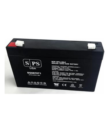 SPS Brand 6V 7Ah Replacement Battery for Long Way LW-3FM7 Sealed Lead Acid Battery - AGM - VRLA Battery