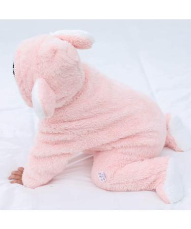 Ceguimos Newborn Baby Hooded Snowsuit - Pink, 9-12 Months - Buy Online on SooperMarket.com