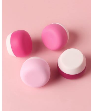 Gemice Travel Containers for Toiletries Silicone Cream Jars TSA Approved Travel Size Containers Leak-proof Travel Accessories with Lid for Cosmetic Makeup Face Body Hand Cream (4 Pieces) Red - Buy Online on SooperMarket.com