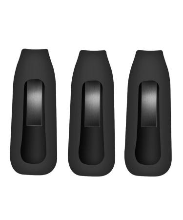 EverAct Clip Holder Compatible with Fitbit One (Set of 3) 3 Pack:BLACK x 3