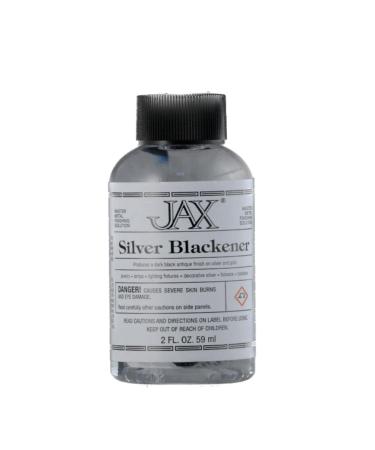 JAX Silver Blackener - Metal Finishing Solution - Antique Finish Without Heat or Electricity - 2 Ounce