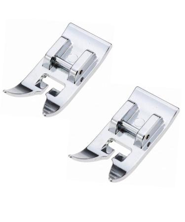 TFBOY 2pcs Zig Zag, Straight Stitch Foot Snap On Foot Sewing Machine Presser Foot Will Fit Singer, Brother, Janome, Toyota, Etc Domestic Sewing Machines