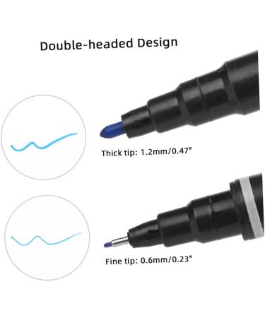 Hemoton 5pcs Pen Eyebrow Pen Pens Eyebrow Position Pen Double Head Drawing Tool 13.9x1.8cm Blue - Buy Online on SooperMarket.com