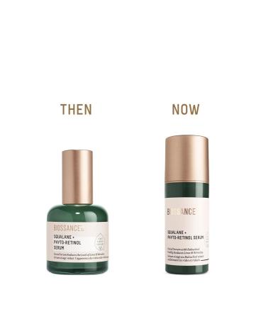Biossance Squalane + Phyto-Retinol Serum with Bakuchiol, Niacinamide & Hyaluronic Acid - 1.0 oz | Anti-Aging & Sun Damage Treatment | Safe for Sensitive Skin - Buy Online on SooperMarket.com