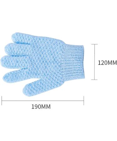 Reusable Soft Exfoliating Bath Gloves - Breathable Double Sided Body Scrubbers (2 Pairs) for Effective Cleansing & Massage - Buy Online on SooperMarket.com