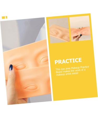 Baluue 4pcs Eyebrow Practice Block Makeup Practice Eye Make up Training Skin Practice Eye Board 16x7cm As Shown - Buy Online on SooperMarket.com
