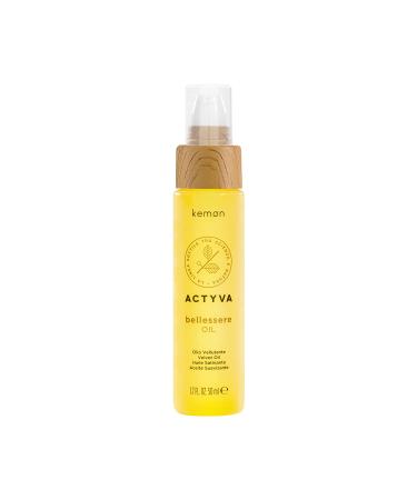 Kemon - Actyva Bellessere Oil for All Hair Types with Argan and Linseed Oils Silk Effect and Anti-Frizz - 50 ml